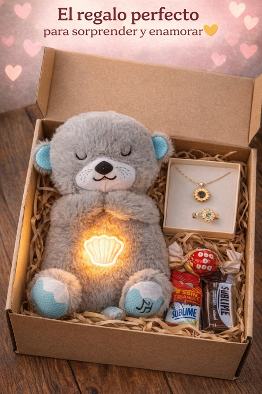 Peluche Nutria + collar + Anillo (Oferta)